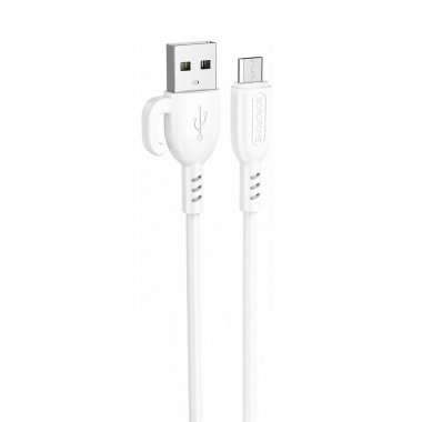 Кабель Borofone BX91 (USB - micro USB) 100см (белый) — 1