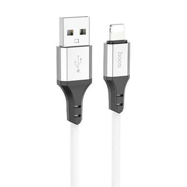 Кабель Hoco X86 Spear (USB - lightning) 100см (белый) — 1