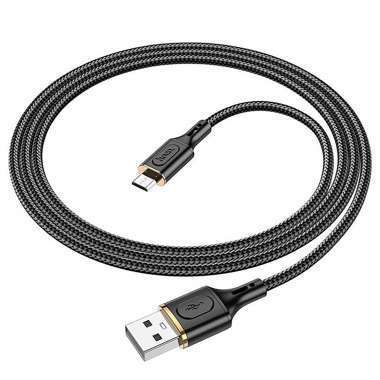 Кабель Hoco X95 Goldentop (USB - micro USB) 100см (черный) — 6