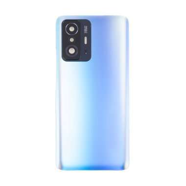Задняя крышка для Xiaomi 11T Pro (голубая) Премиум — 2
