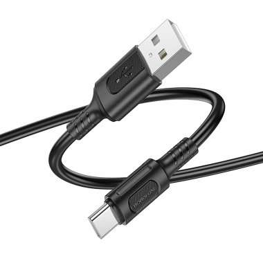 Кабель Borofone BX111 (USB - Type C) 100см 3A (черный) — 2