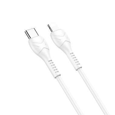Кабель Hoco X37 Cool power (Type C - lightning) 100см 3A (белый) — 1