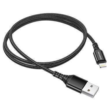 Кабель Borofone BX54 Ultra bright (USB - lightning) 100см 2.4A (черный) — 4