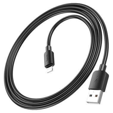 Кабель Hoco X96 (USB - lightning) 25см 2.4A (черный) — 2