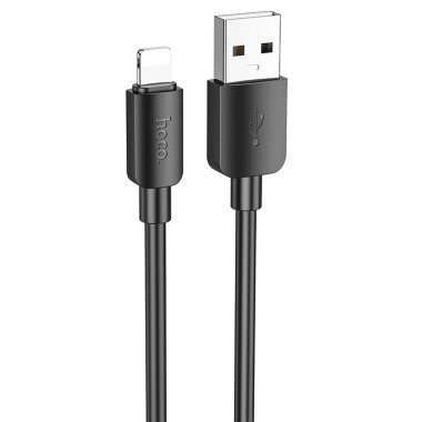 Кабель Hoco X96 (USB - lightning) 25см 2.4A (черный) — 1