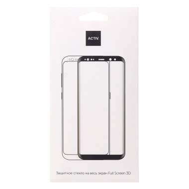 Защитное стекло Activ 3D для OPPO Reno 4 Lite (черное) — 3